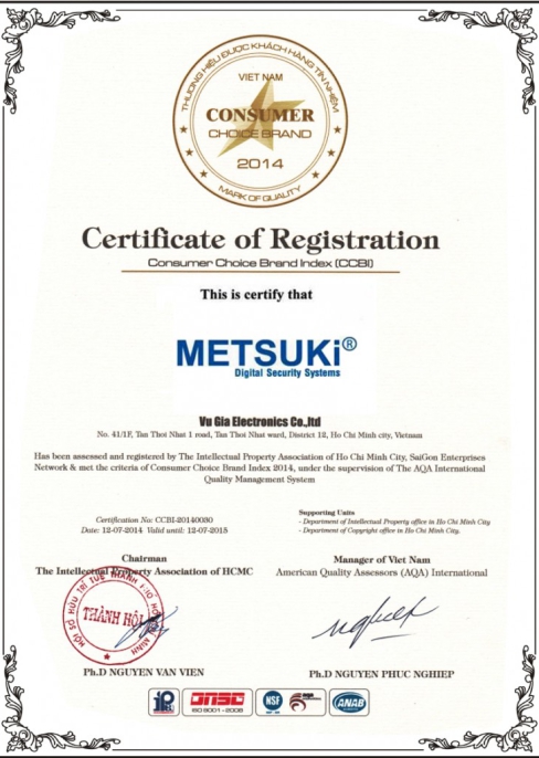 THƯƠNG HIỆU ĐƯỢC KHÁCH HÀNG TÍN NHIỆM 2014